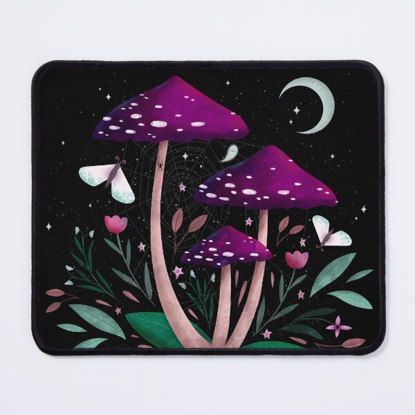 Item preview, Purple Mushrooms and a Sleepy Ghost designed and sold by inkcapillo .