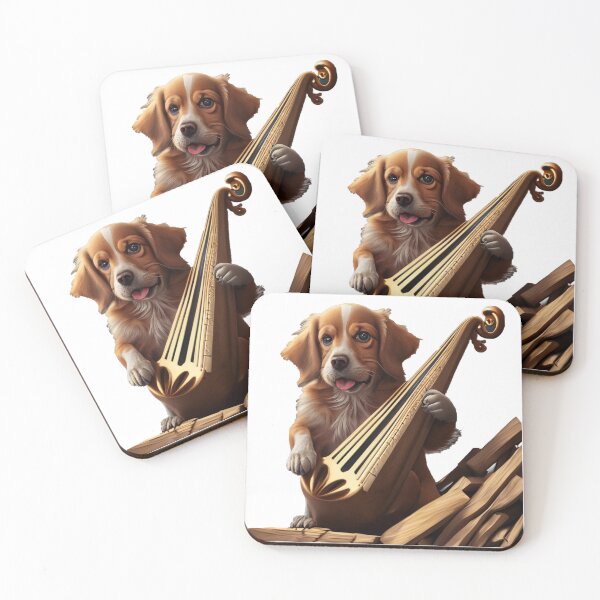 Item preview, Harp playing carpenter dog designed and sold by SmARTNiki.