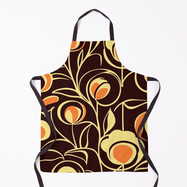 Item preview, Sixties Floral Pattern in Brown designed and sold by SamJanner.