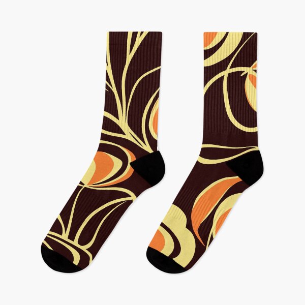 Item preview, Sixties Floral Pattern in Brown designed and sold by SamJanner.