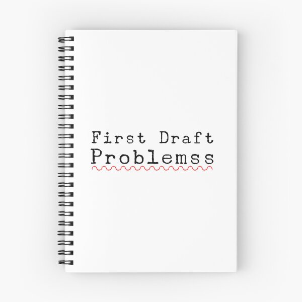 Item preview, First Draft Problems Writer Spell Check Red Squiggle designed and sold by Threshie.