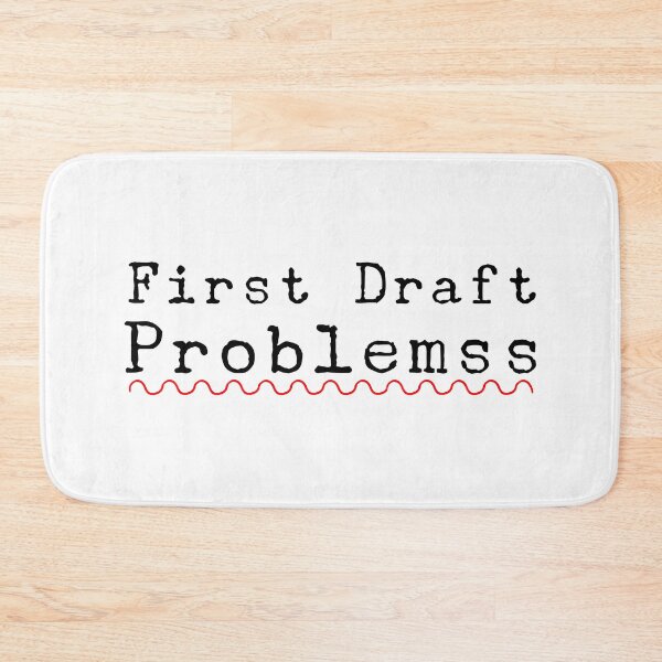 Item preview, First Draft Problems Writer Spell Check Red Squiggle designed and sold by Threshie.