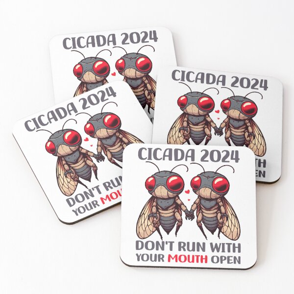 Item preview, Cicada 2024 Funny Don't Run With Your Mouth Open Insect Entomology designed and sold by Stick-Artistry.