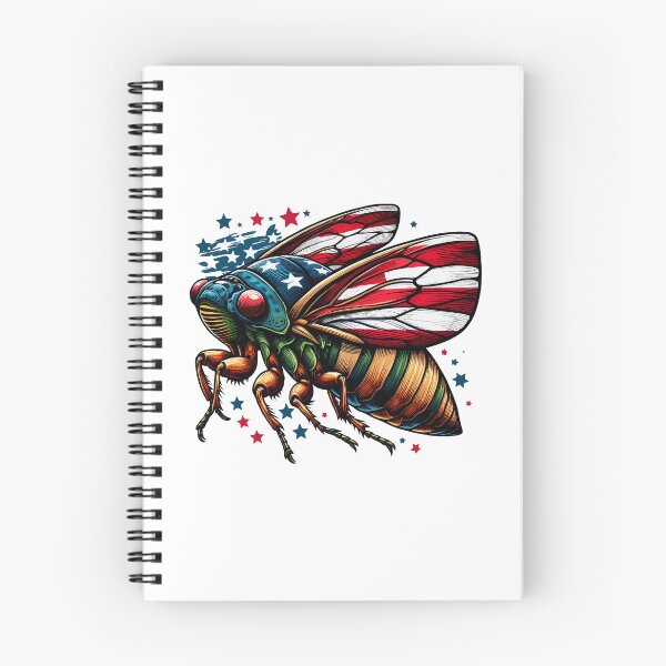 Item preview, Cicada 2024 American Flag 4th Of July Bug Entomology Insect designed and sold by Stick-Artistry.
