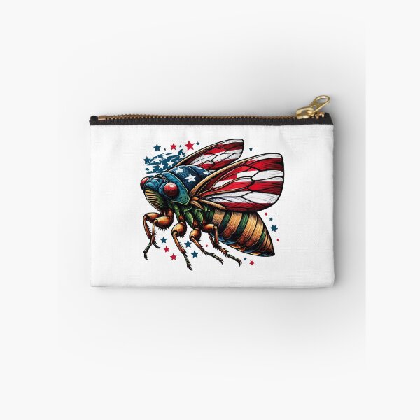 Item preview, Cicada 2024 American Flag 4th Of July Bug Entomology Insect designed and sold by Stick-Artistry.