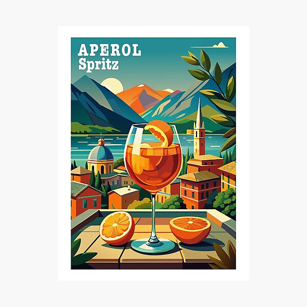 Aperçu de l'œuvre Aperol Spritz poster créée et vendue par BelleRiviera.
