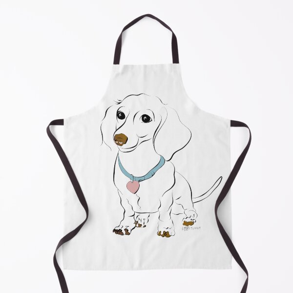 Item preview, Cute linedrawing of a Doxie Pup by Karen Little of Littleviews / Sketch-Views designed and sold by Littleviews.