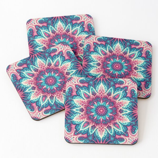 Item preview, Pink,Blue and Green Geometric pattern  designed and sold by itsyorstore.