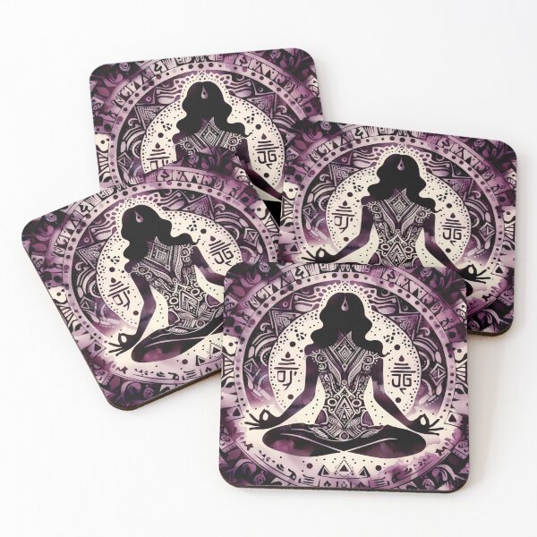 Item preview, a person sitting in a meditative pose. Let's explore the elements further: designed and sold by aminz4.
