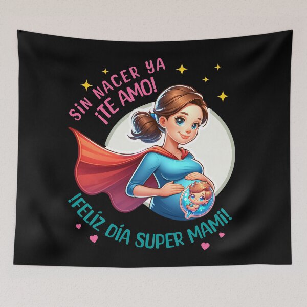 Item preview, HAPPY MOTHERS DAY, SUPER PREGNANT MOM designed and sold by Cadenas22.