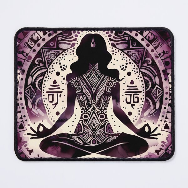 Item preview, a person sitting in a meditative pose. Let's explore the elements further: designed and sold by aminz4.