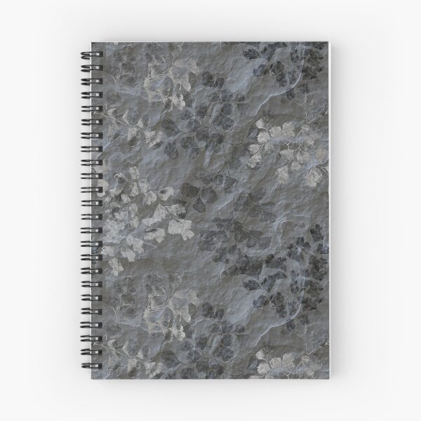 Item preview, Fern Leaves Slate Fossil Pattern - Black Grey designed and sold by WickedRefined - Nicole Demereckis.