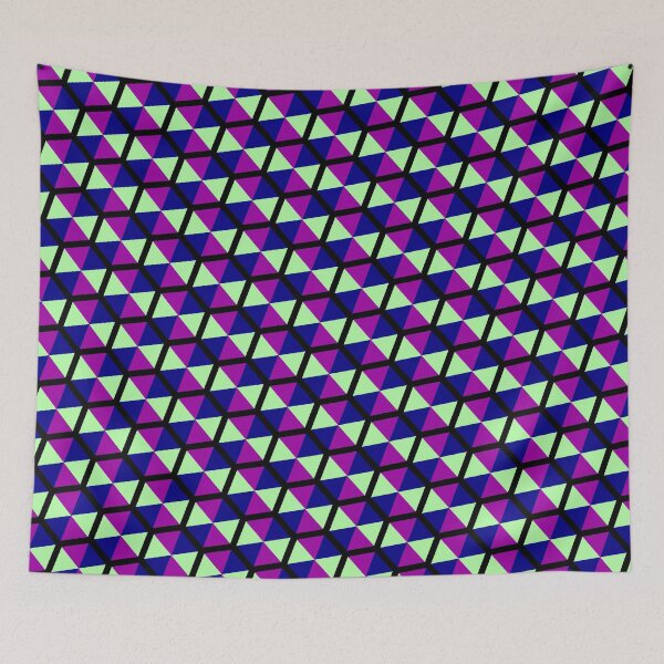 Item preview, Cool Tricolor Umbrella Hexagons Honeycomb Grid Party Pattern designed and sold by Alchemy-A-La-G.