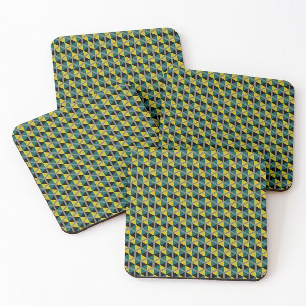Item preview, Jamaica Tricolor Umbrella Hexagons Honeycomb Grid Party Pattern designed and sold by Alchemy-A-La-G.