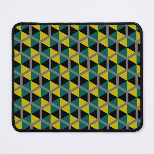 Item preview, Jamaica Tricolor Umbrella Hexagons Honeycomb Grid Party Pattern designed and sold by Alchemy-A-La-G.