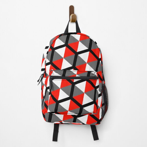 Item preview, Fire Tricolor Umbrella Hexagons Honeycomb Grid Party Pattern designed and sold by Alchemy-A-La-G.