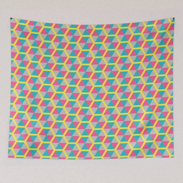 Item preview, Carousel Top Tricolor Hexagons Honeycomb Grid Party Pattern designed and sold by Alchemy-A-La-G.
