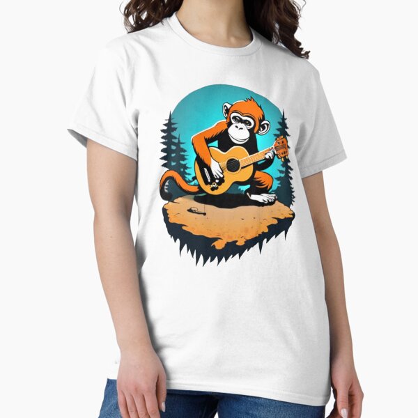 Item preview, Monkey Playing Guitar designed and sold by Ptfera.