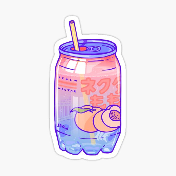 Peach Bubbles Sticker