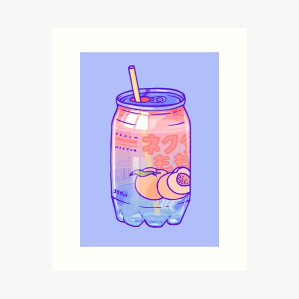 Peach Bubbles Art Print