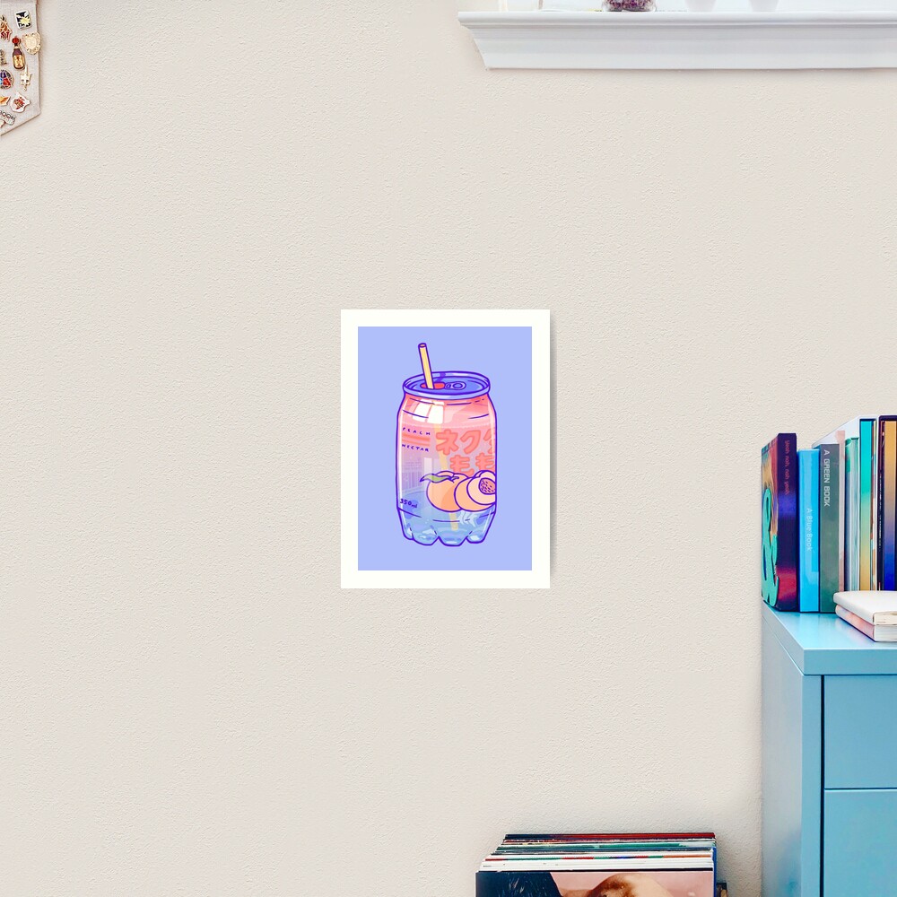 Peach Bubbles Art Print