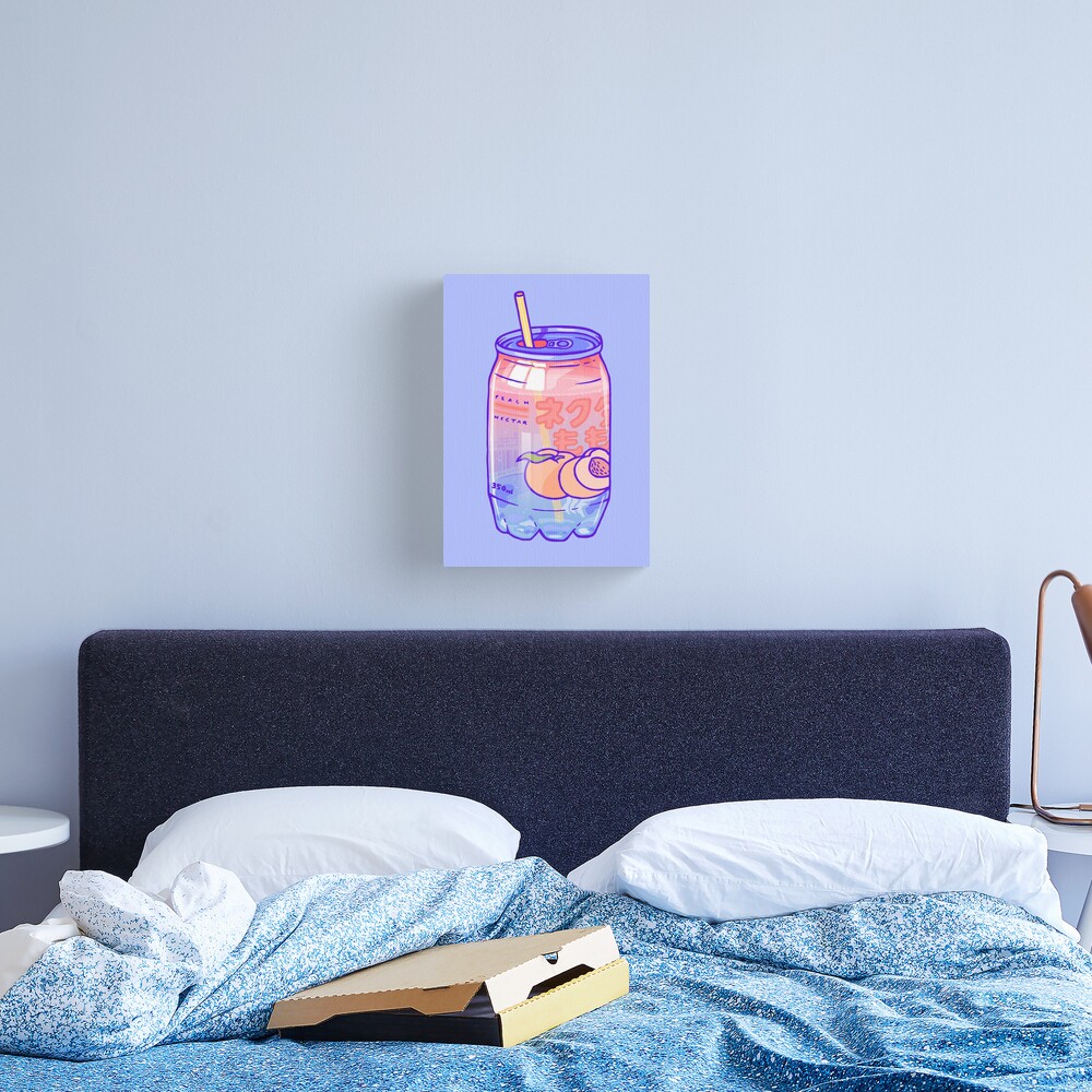 Peach Bubbles Canvas Print