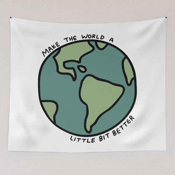 Item preview, Make The World A Little Bit Better Earth designed and sold by Pink Ribbon.