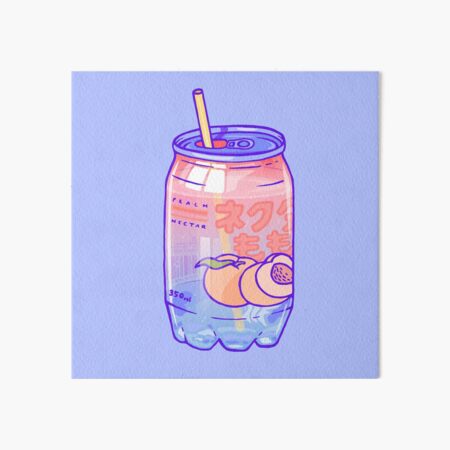 Peach Bubbles Art Board Print