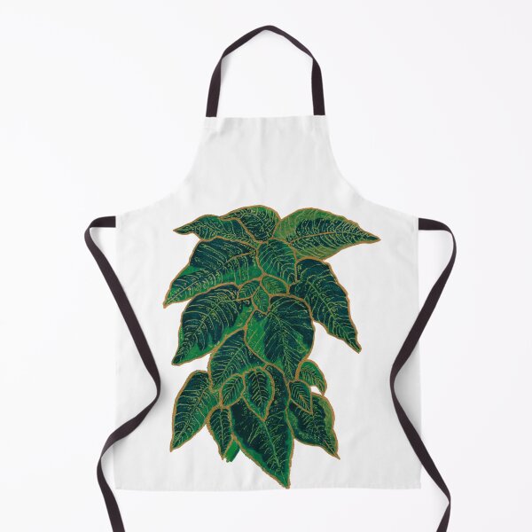Item preview, Green and Golden Leaves Pattern, Acrylic Painted and Digitally Enhanced designed and sold by RayanaArt.