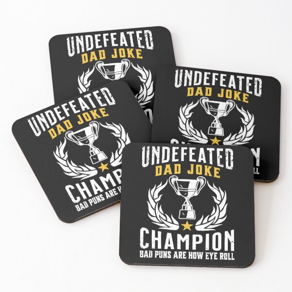 Item preview, Undefeated Dad Joke Champion Bad Puns Father's Day designed and sold by Zulfiqqar.