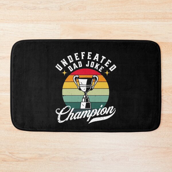 Item preview, Undefeated Dad Joke Champion Funny Puns Father's Day designed and sold by Zulfiqqar.