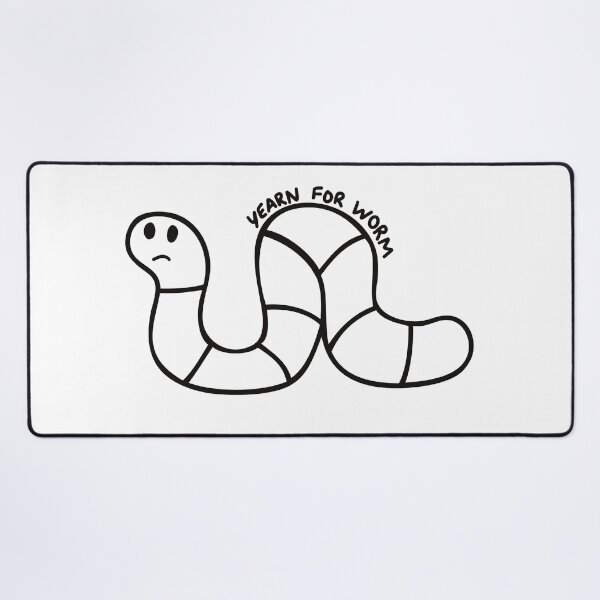 Item preview, Yearn for Worm Funny Doodle designed and sold by Pink Ribbon.