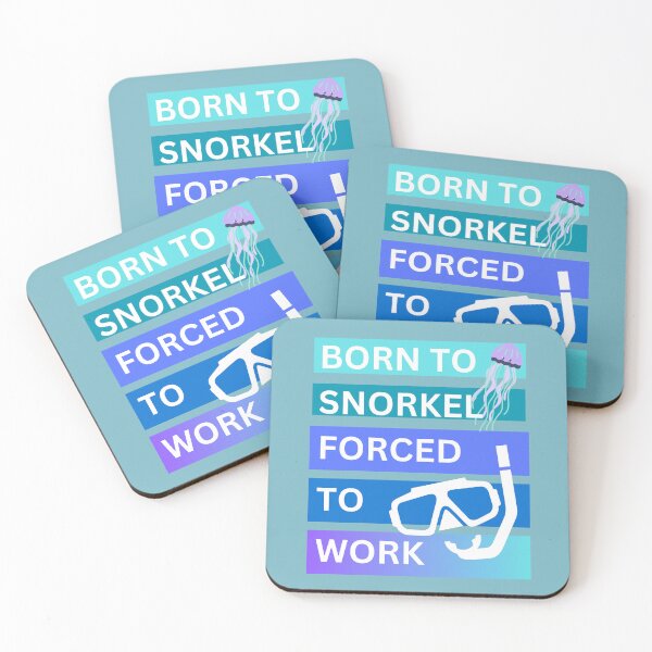 Item preview, Born to snorkel forced to work designed and sold by seahorse crossing.
