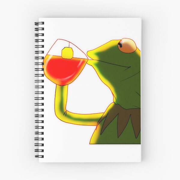 Item preview, Tea drinker - Kermit Meme - White Background designed and sold by ArleesArt.
