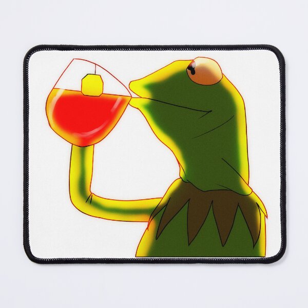 Item preview, Tea drinker - Kermit Meme - White Background designed and sold by ArleesArt.