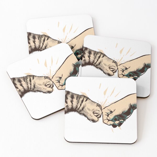 Item preview, Cat Fist Bump Best Friends designed and sold by ArtFromBeyond.