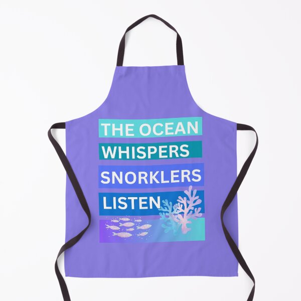 Item preview, The ocean whispers snorkelers listen designed and sold by seahorse crossing.