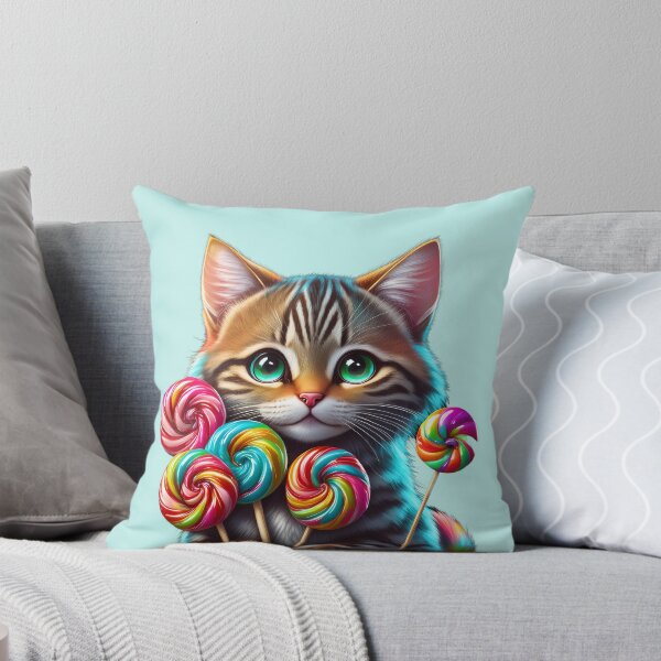 Item preview, Cute  cat with candy  designed and sold by AnyMar2023.