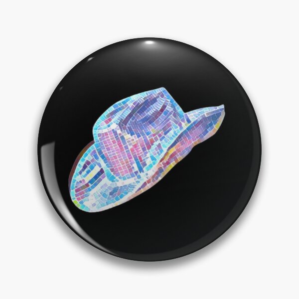 Artikelvorschau, Urban Chic Galaxy Explorer Pixelierter künstlerischer Cowboyhut (Von der Disco Beyoncé Carter Renaissance inspirierte Vibes!) entworfen und verkauft von ZodiacGradient.
