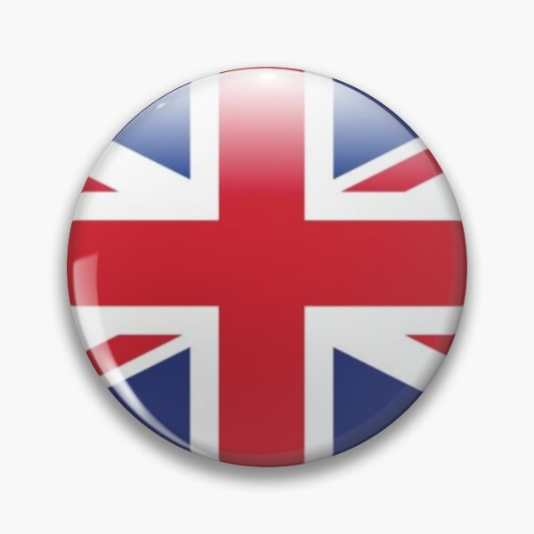 Item preview, United Kingdom Flag Sticker Pin designed and sold by Trialloja.