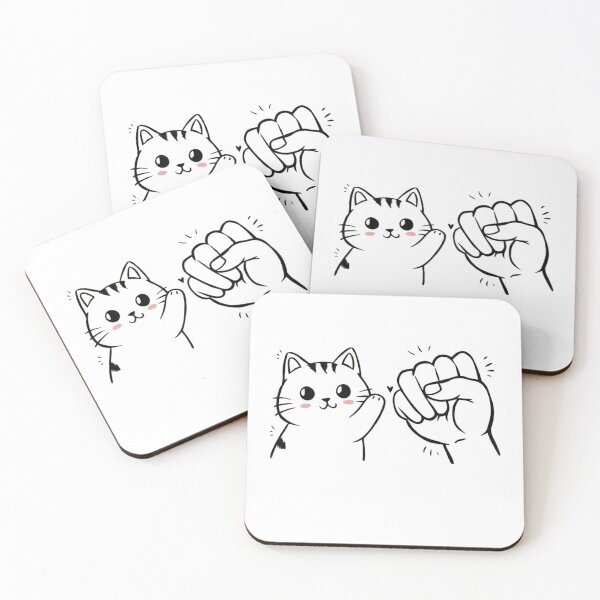Item preview, Cat Fist Bump Best Friends designed and sold by ArtFromBeyond.