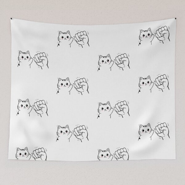 Item preview, Cat Fist Bump Best Friends designed and sold by ArtFromBeyond.