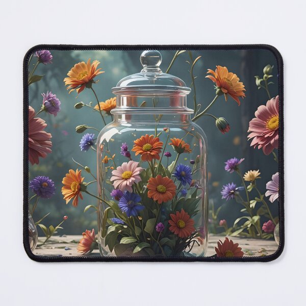 Item preview, A Beautiful flowers in glass jar designed and sold by OlderGreen.