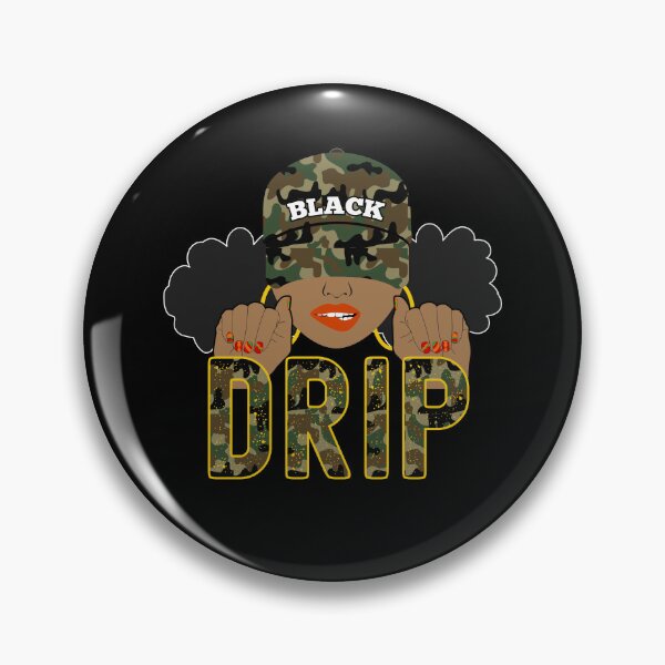 Item preview, Drip Camo Afro Puffs designed and sold by blackartmatters.