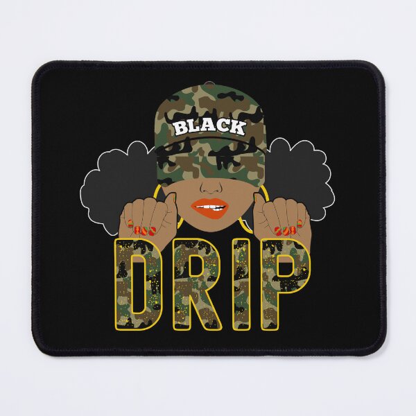 Item preview, Drip Camo Afro Puffs designed and sold by blackartmatters.