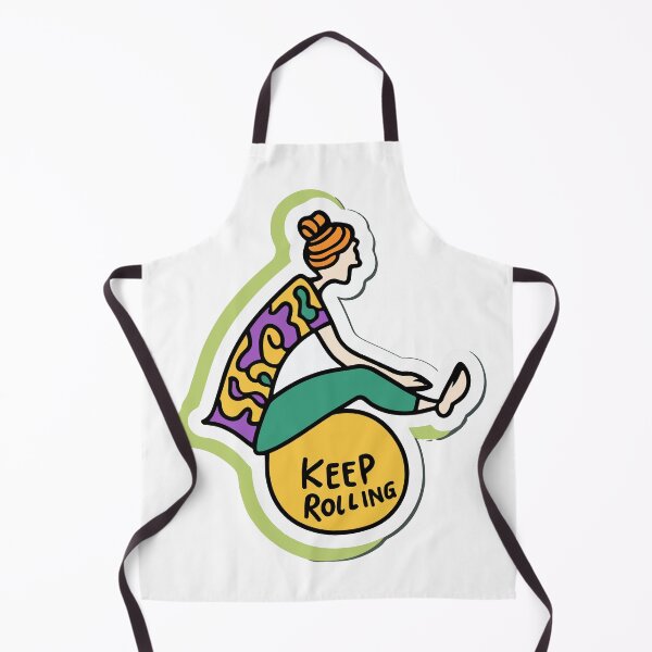 Item preview, Keep Rolling Pilates Ball Doodle designed and sold by NiftyWrx.