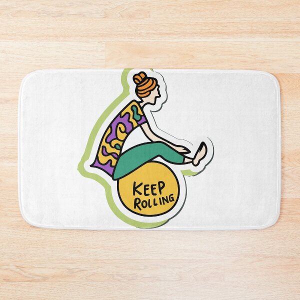 Item preview, Keep Rolling Pilates Ball Doodle designed and sold by NiftyWrx.