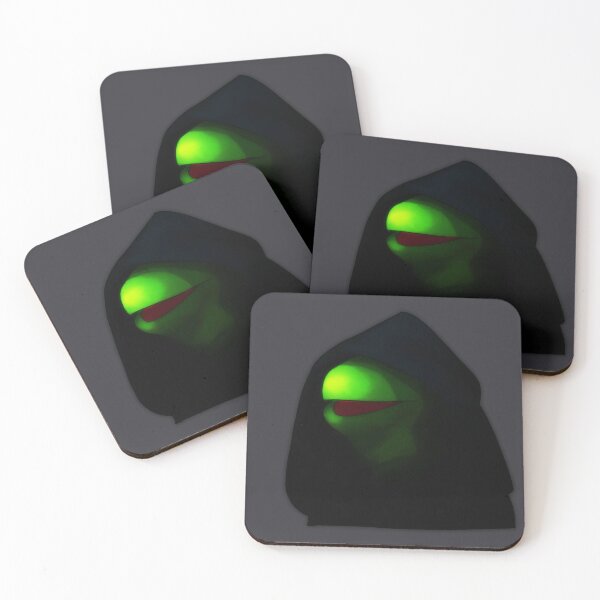 Artikelvorschau, Dark Kermit - Kermit-Meme - Stahlblauer Hintergrund entworfen und verkauft von ArleesArt.