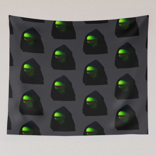 Item preview, Dark Kermit - Kermit Meme - Steel Blue Background designed and sold by ArleesArt.