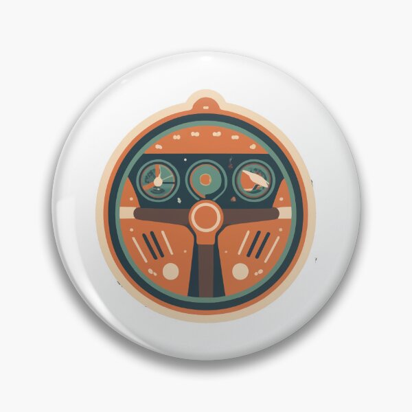 Item preview, Vintage Cockpit Dashboard - Minimalist Aviation Design designed and sold by NiftyWrx.